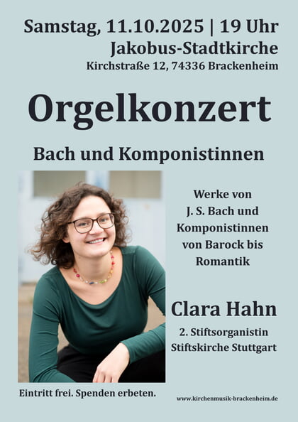 Orgelkonzert Clara Hahn