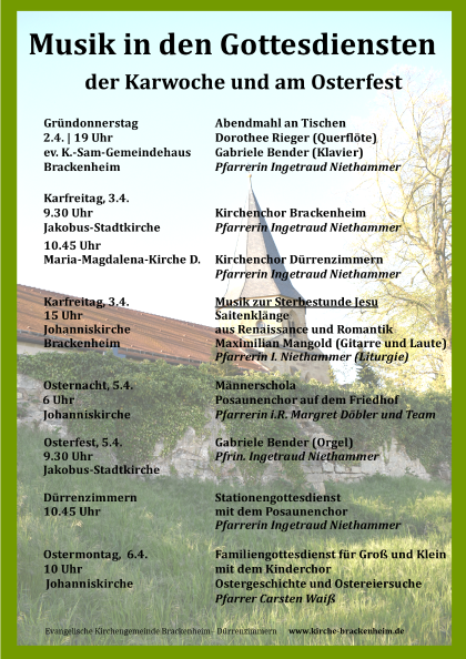 Musik in der Karwoche und am Osterfest